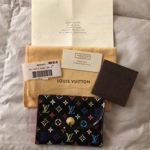 LV Multicolor Card Case Noir/Grenada